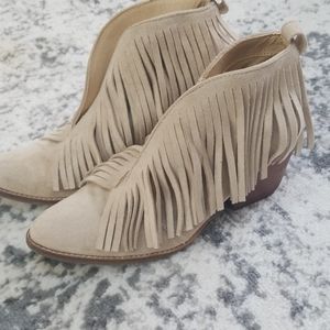Fringe booties
